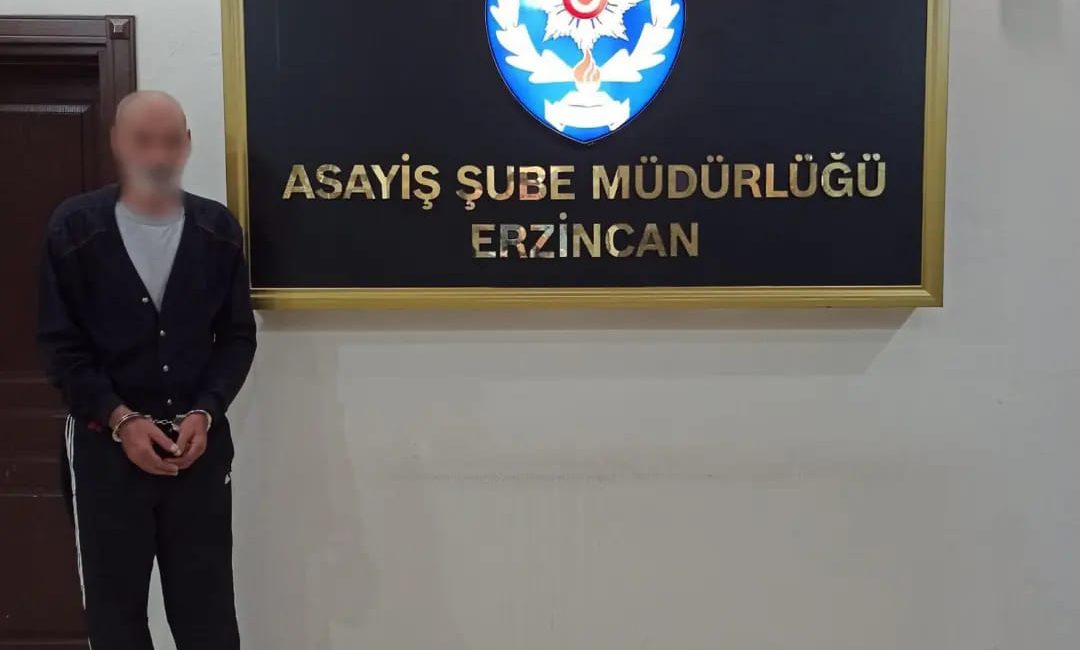 Erzincan polisinin takibine takılan