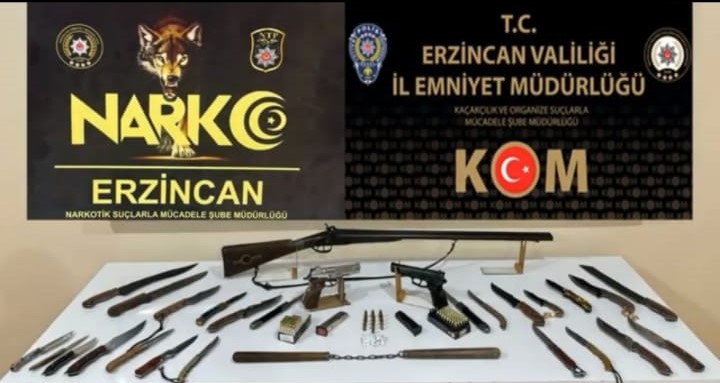 Erzincan Polisi 7 şüpheli şahsın yakalanmasına yönelik operasyon gerçekleştirdi