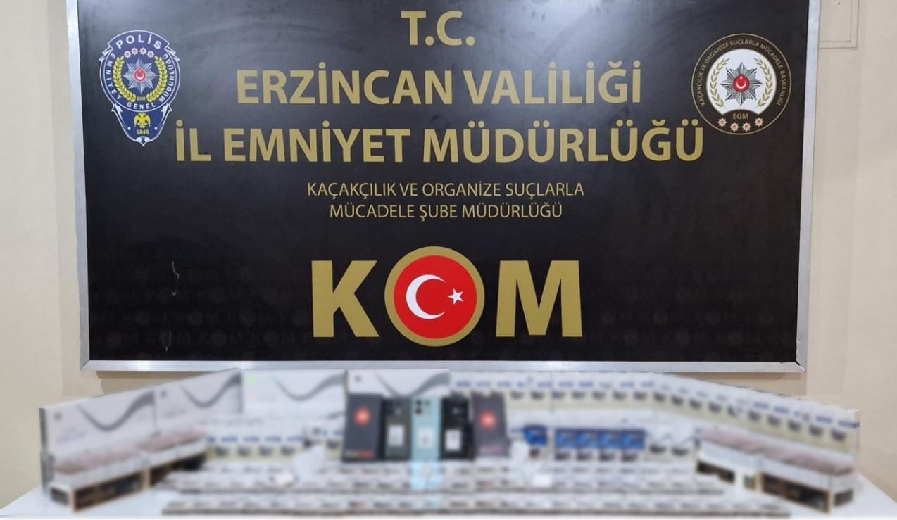 Erzincan’da kaçakçılık operasyonu; 3 şüpheli yakalandı