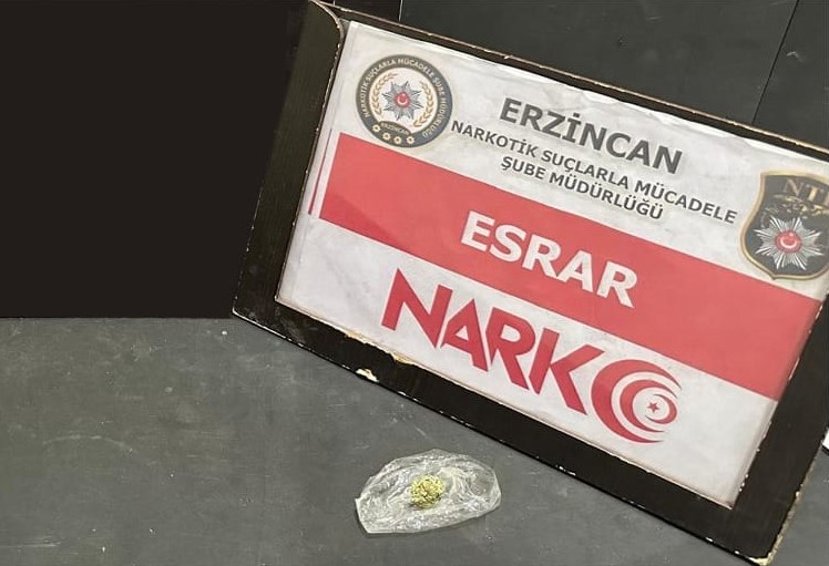 Erzincan’da uyuşturucu operasyonu; 1 kişi tutuklandı