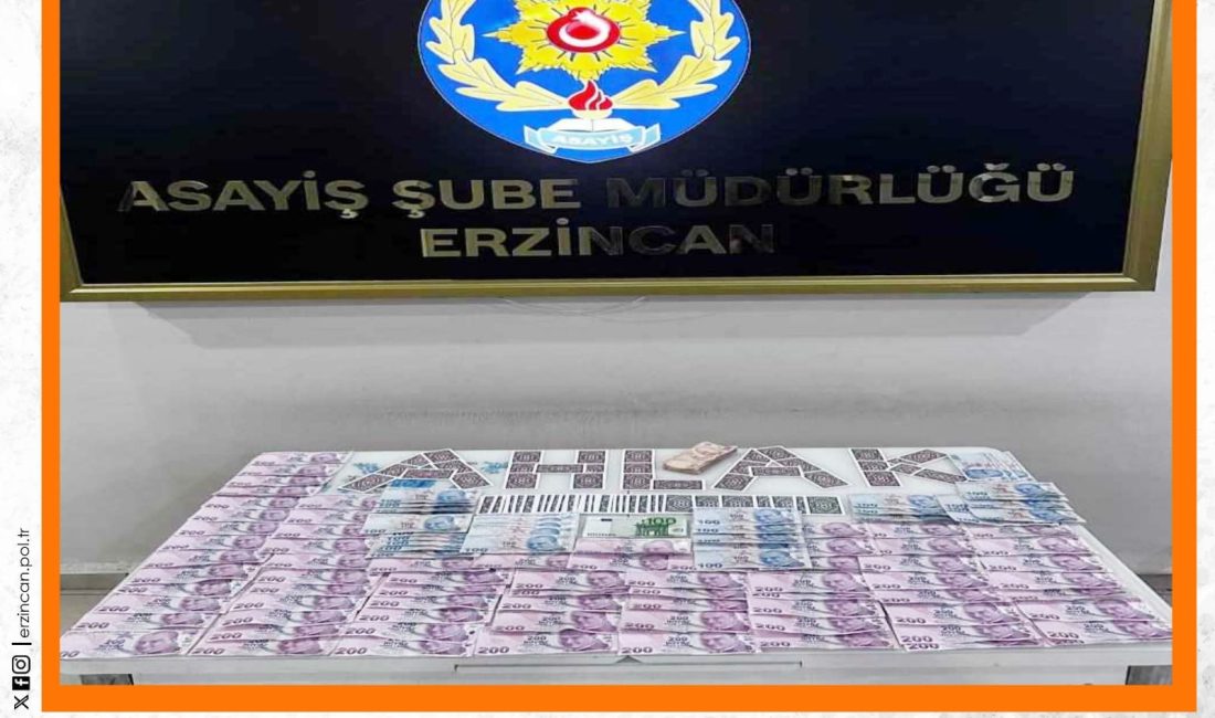 Erzincan Polisi kumar oynanan