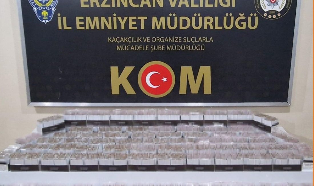 Erzincan polisi Kaçakçılara yönelik