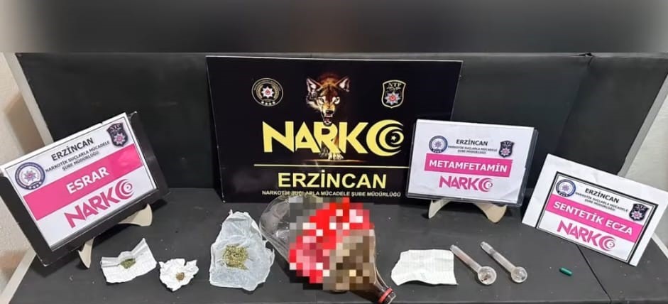 Erzincan Polisinden uyuşturucu operasyonu; 4 şüpheli yakalandı