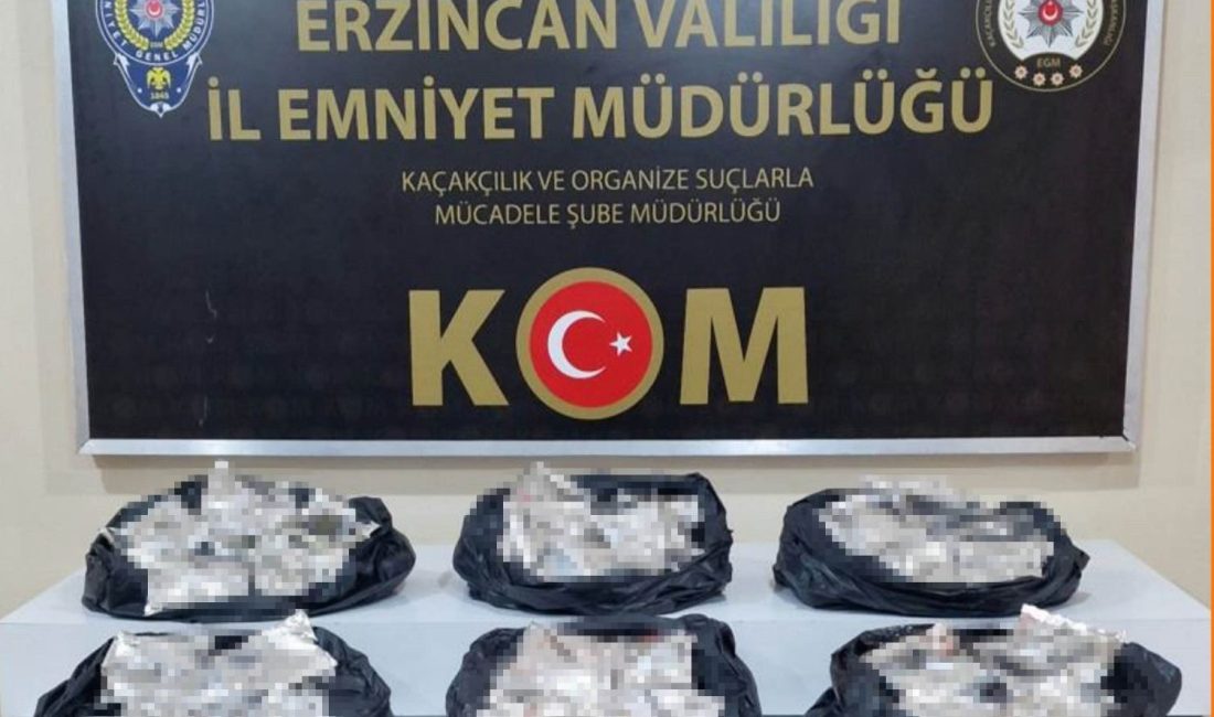 Erzincan Polisi kaçakçılara yönelik